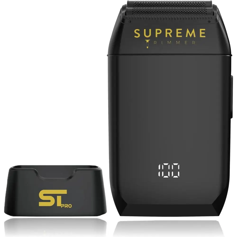 

Долговечная водонепроницаемая бритва с двойным лезвием для мужчин: 150 минут работы в сухом и влажном режиме, гипоаллергенная, подстригает щетину