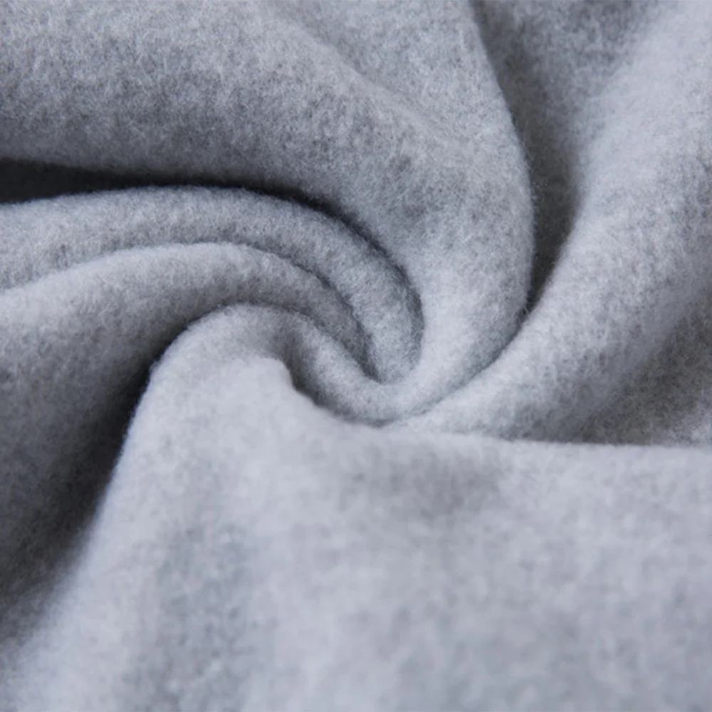 موضة عادية الصوف هوديس الرجال بالجملة عادي الأبيض كنزة قطيفة للجنسين رخيصة البلوز مع هود Polerones Para Hombre #5