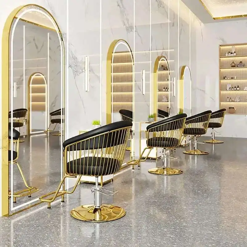 

Light Luxury Fashion Barber Chairs Modern Hair Salon Furniture Hairdressing Chair Hair Salon Special Liftable Hair Cutting Chair
