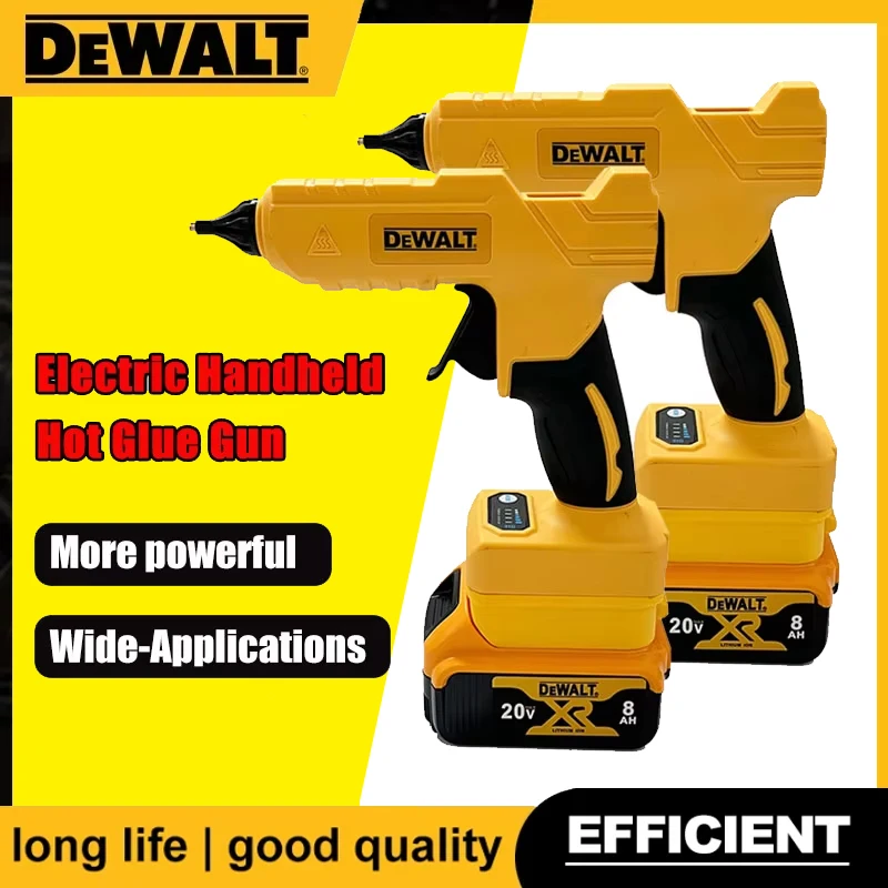 DEWALT Cordless Electric Handheld Hot Glue Gun Repair DIY Tool Hot Melt Welding Hot Air Gun Anti-scald Nozzle