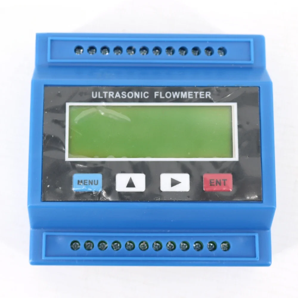 TUF-2000M+TM-1 Clamp On Liquid Flow Meter Flow Module Digital Ultrasonic Flowmeter Liquid Flow Tester DN50mm-700mm