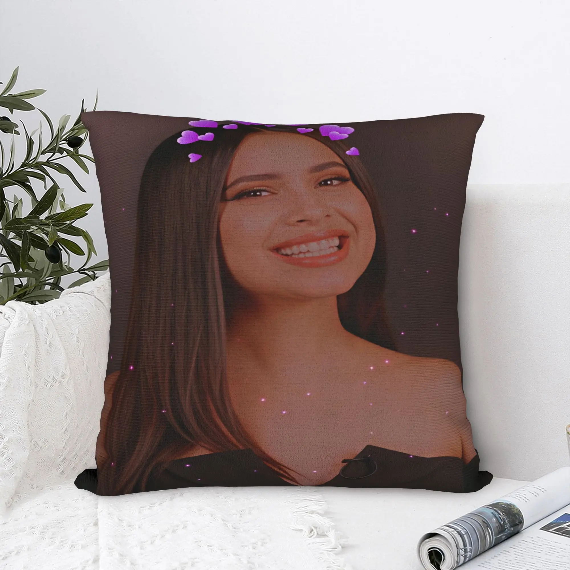Actor Sofia Carsons Pillow Case  Fashion Pillow Cover Square Pillowcases For Living Room Sofa