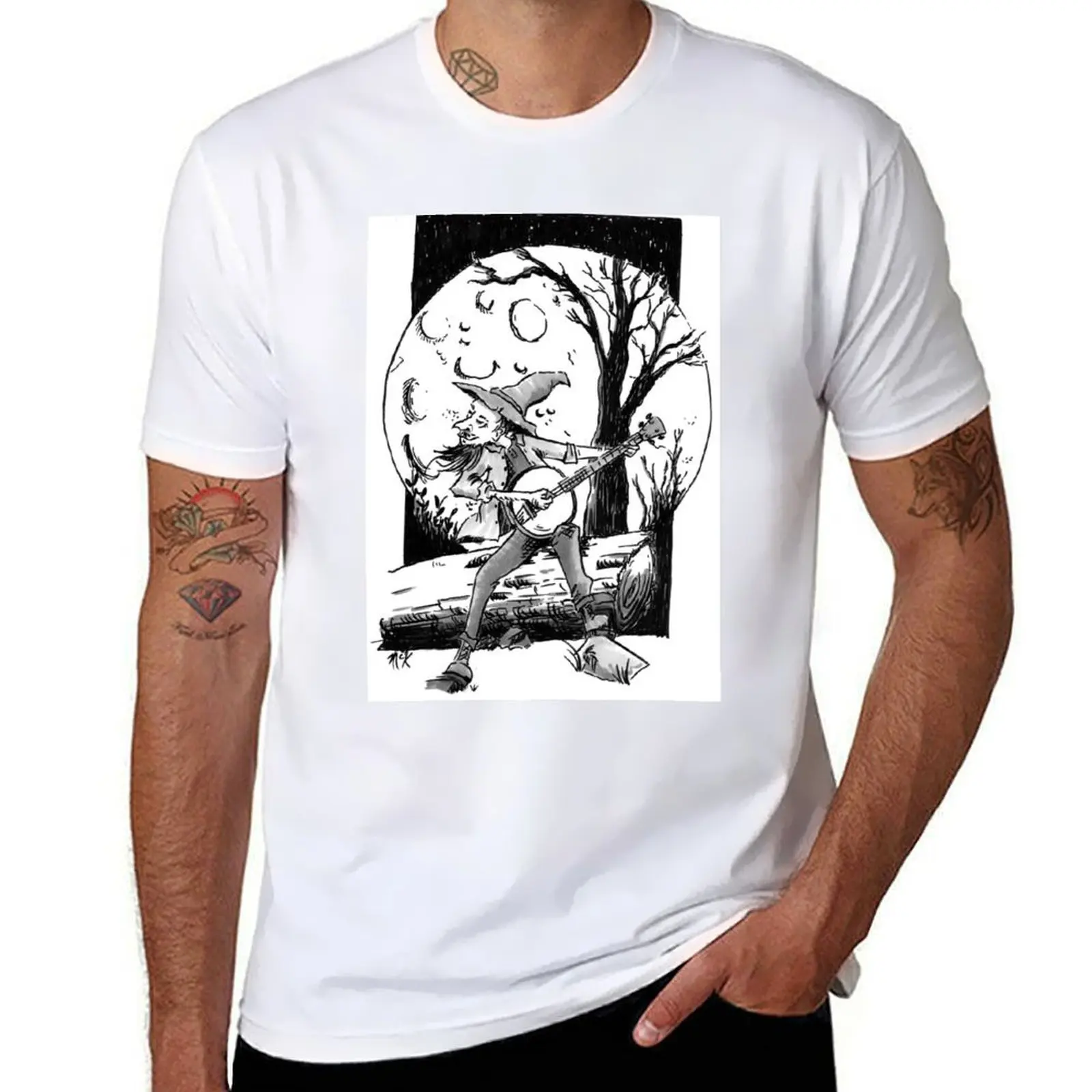 

Pickin' in the Moonlight T-Shirt man t shirt heavy cotton man t shirts graphic T-Shirt