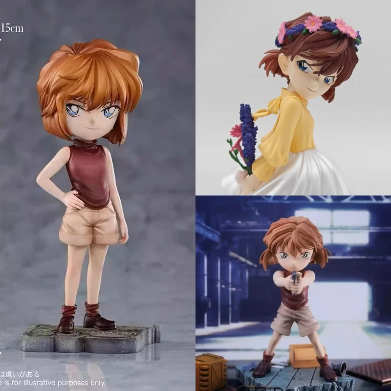 شخصيات المحقق كونان أنيتا هايلي الجديدة الشكل السادس الرمادي أنيمي تمثال فتاة بولي كلوريد الفينيل تمثال جمع نموذج الديكور هدية #1