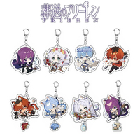 Anime Frieren Beyond Journey's End Himmel Fern Stark Cosplay Keychain Alloy Keyring Acrylic Figure Pendant Key Chain Accessories