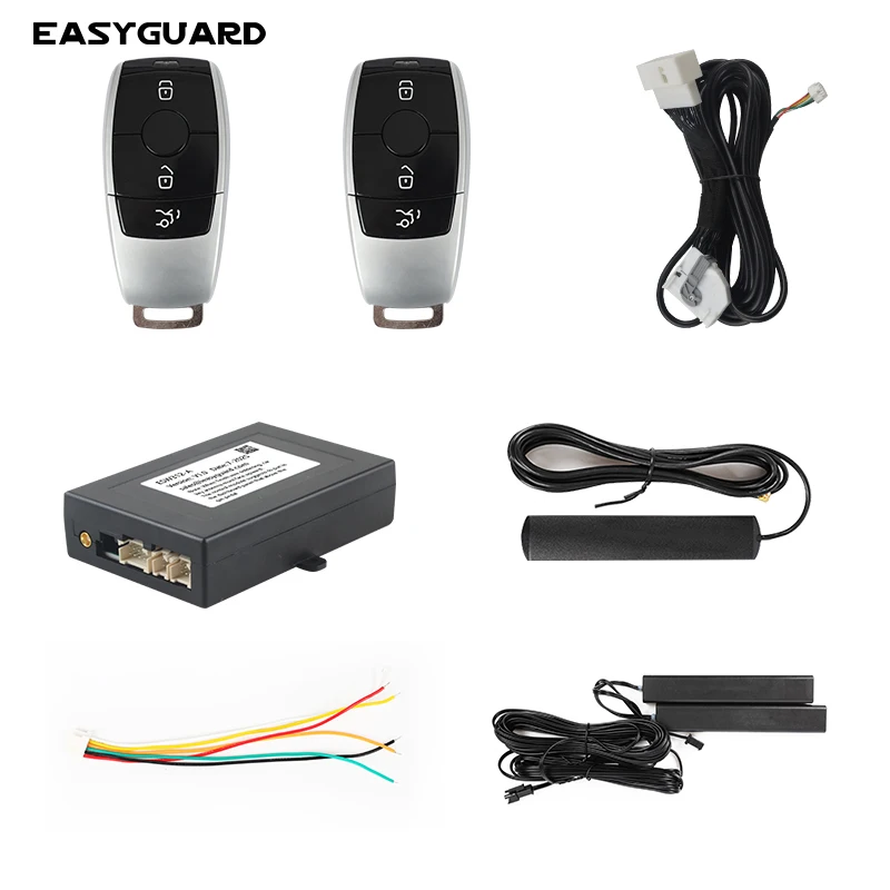 

Комплект дистанционного управления EASYGUARD Smart Key PKE, подходит для автомобиля Benz с заводской кнопкой запуска OEM и комфортным доступом/входом BE3