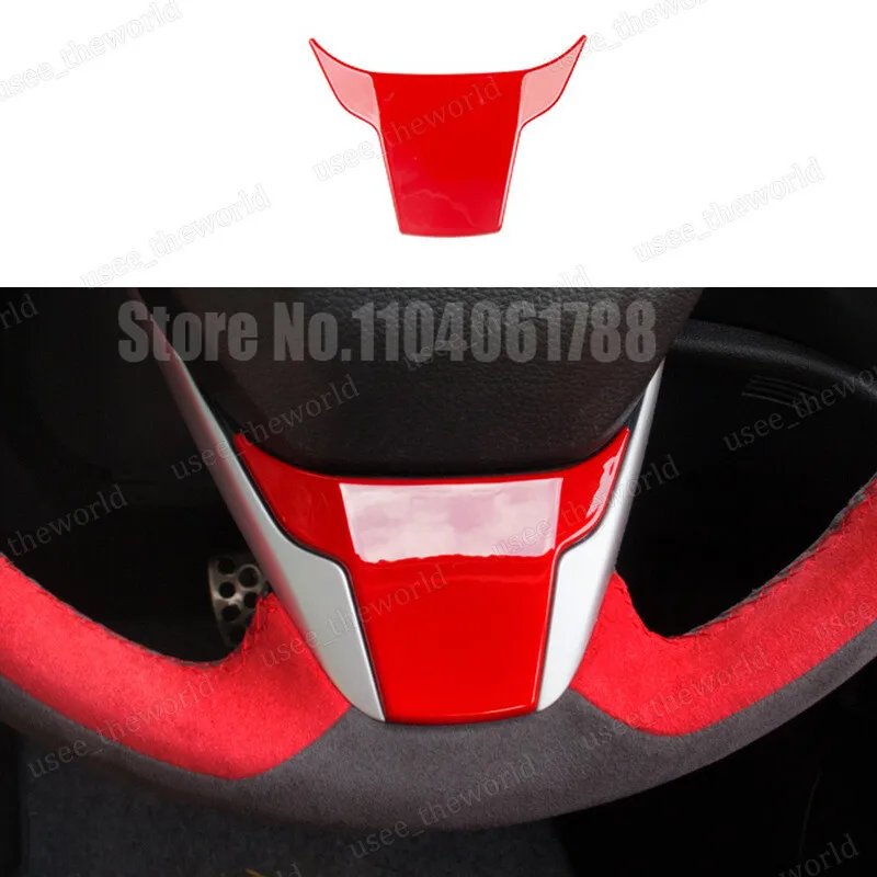 Accesorios interiores rojos para Honda Civic 10. a generación 2016 2017 2018 2019 2020 2021, tira de manijas de puerta, 