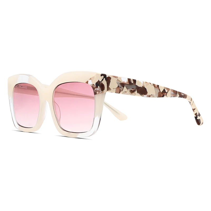 

FocusAid Luxury Vintage Cat Eye Sunglasses Women's Brand Designer Sunglasses Acetate Material UV400 Metal Hinge Nylon Lens