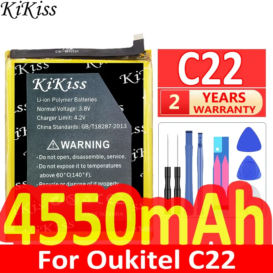 

4550mAh KiKiss Powerful Battery KC-N4000C (C22) For OUKITEL C22 C 22 5.86 inch