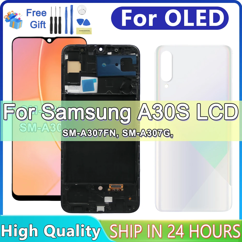 OLED Display For Samsung Galaxy A30s A307F A307FN LCD Display Touch Screen Digitizer Assembly Replacement For Samsung A30S LCD