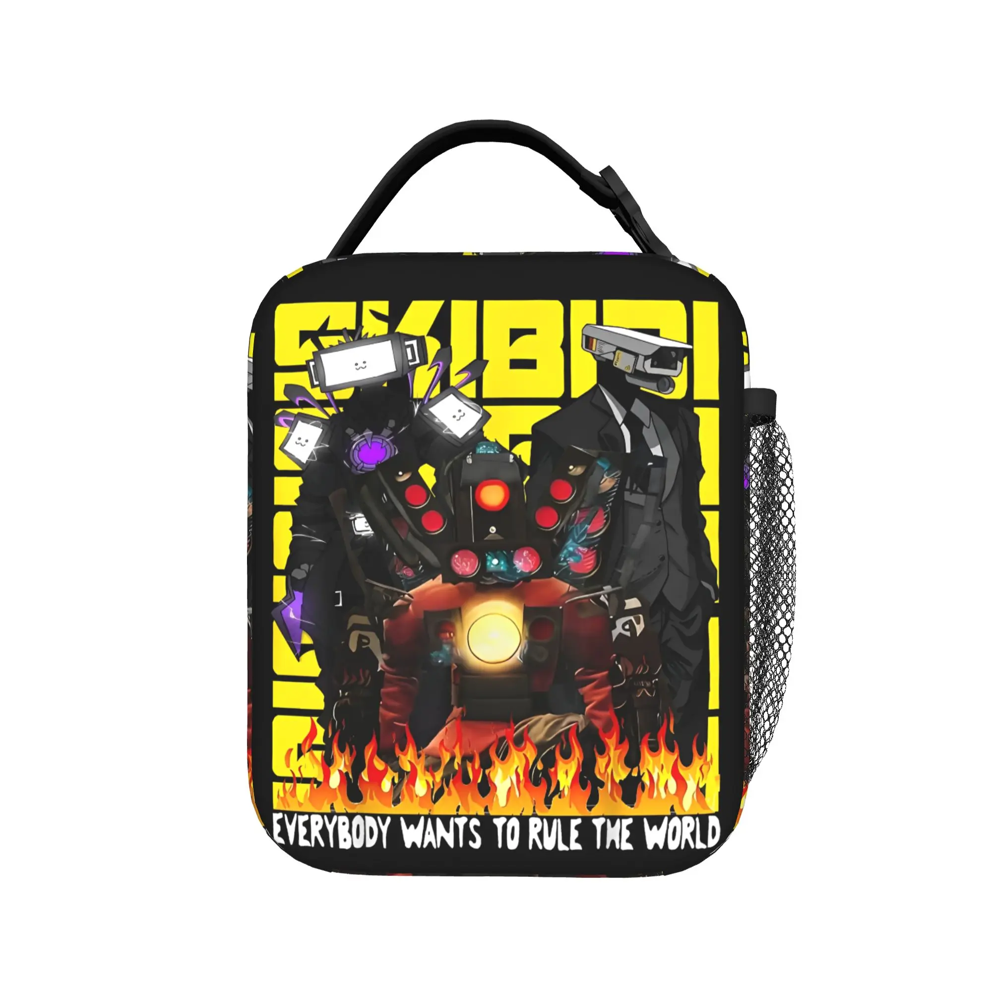 Skibidi Toilet Tiviman Insulated Lunch Bags Thermal Bag Reusable,Lunch Container  High Capacity Tote Lunch Box Bento Pouch