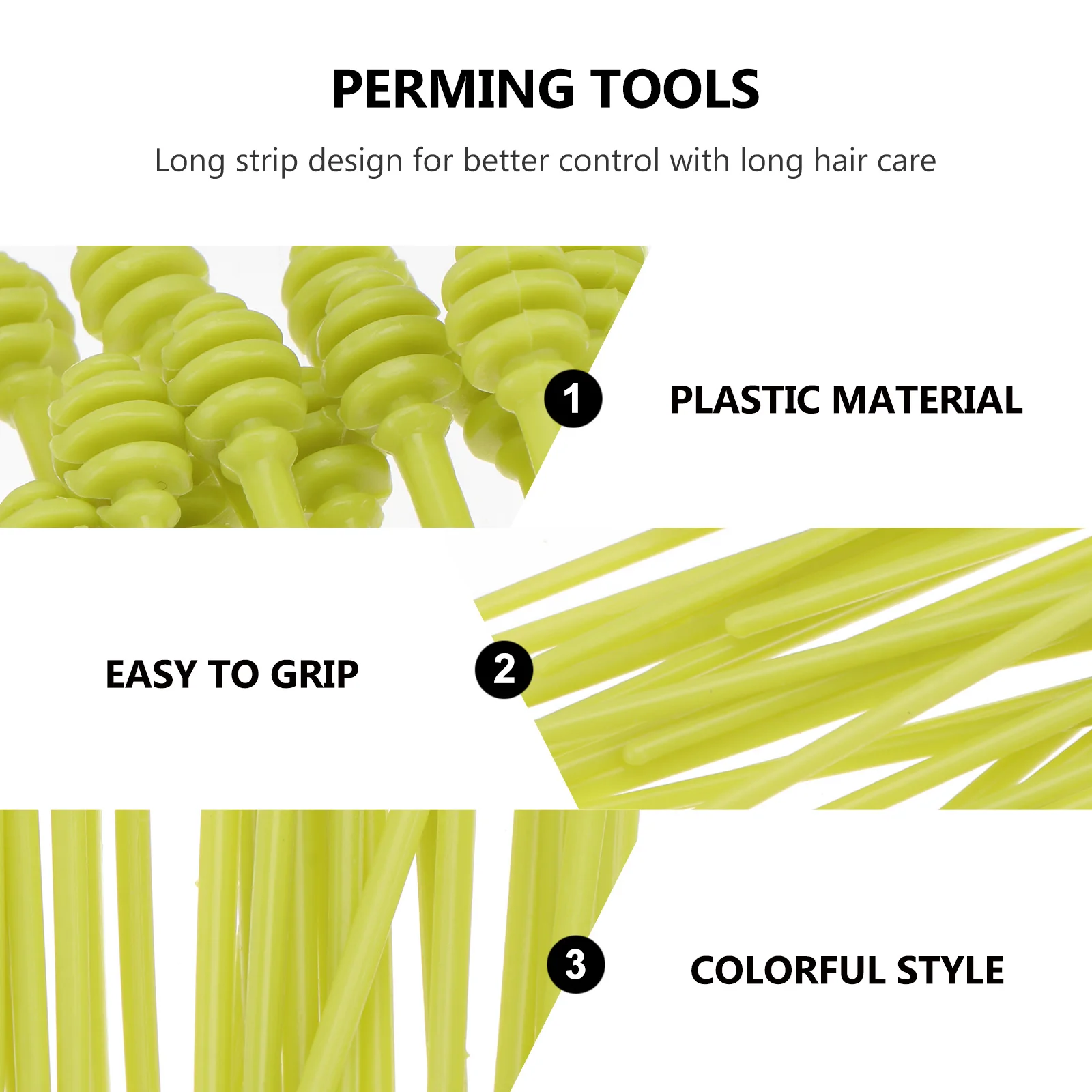 

3Set Perming Needles Plastic Hair Roller Pins Curling Clips for Hairdressing Hair Styling Tools Durable Perm Supplies