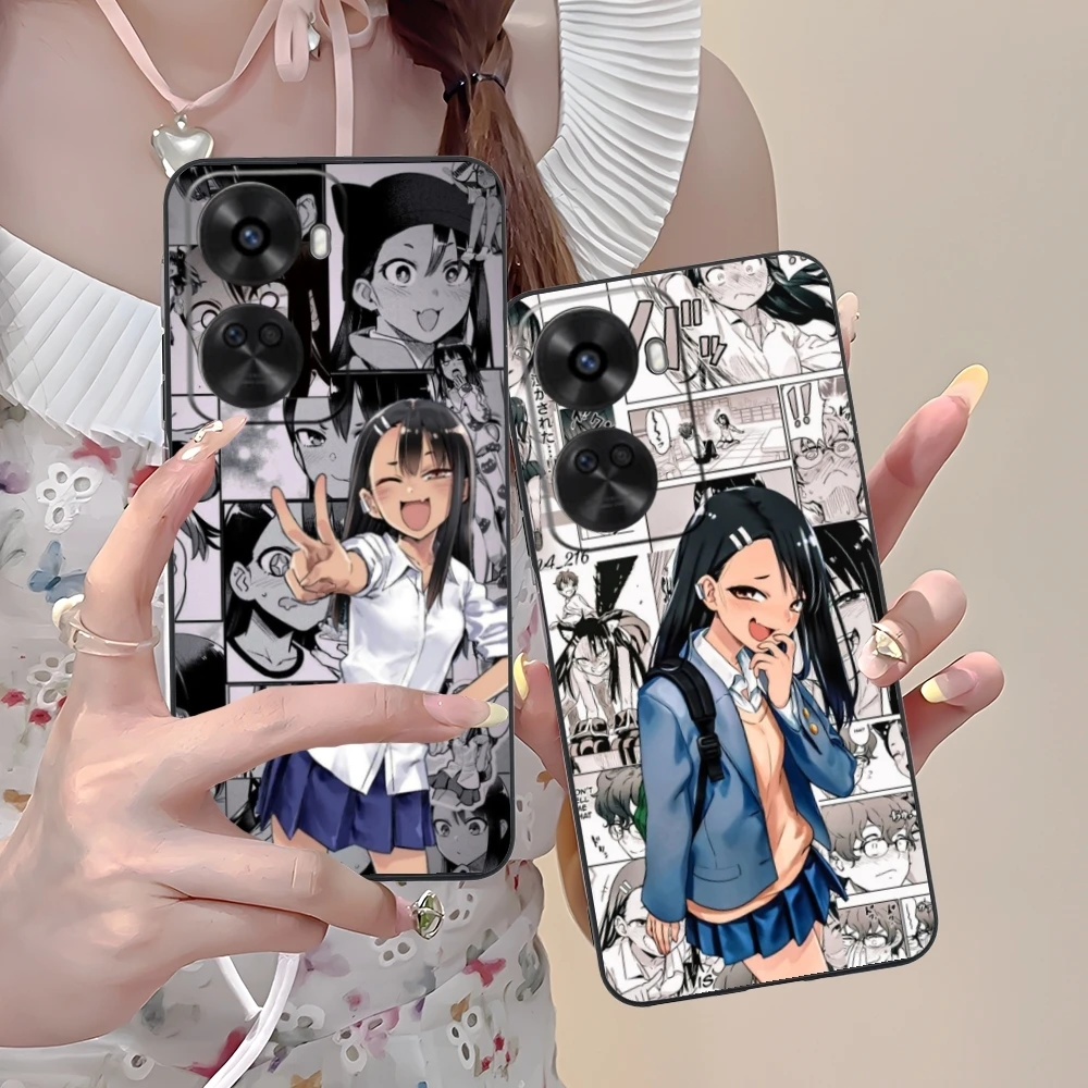 Hayase Nagatoro Anime Mobile Cell Phone Case for Huawei Nova 12 11 10 9 8 7 Pro SE 5G Black Soft Phone Cover Shell