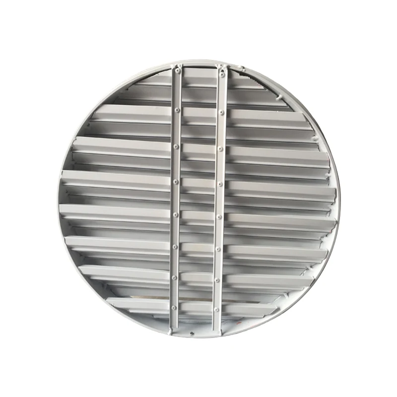 White round air vent grille aluminum rain proof louver circle ventilation ducting hose pipe cover diameter 200-450mm