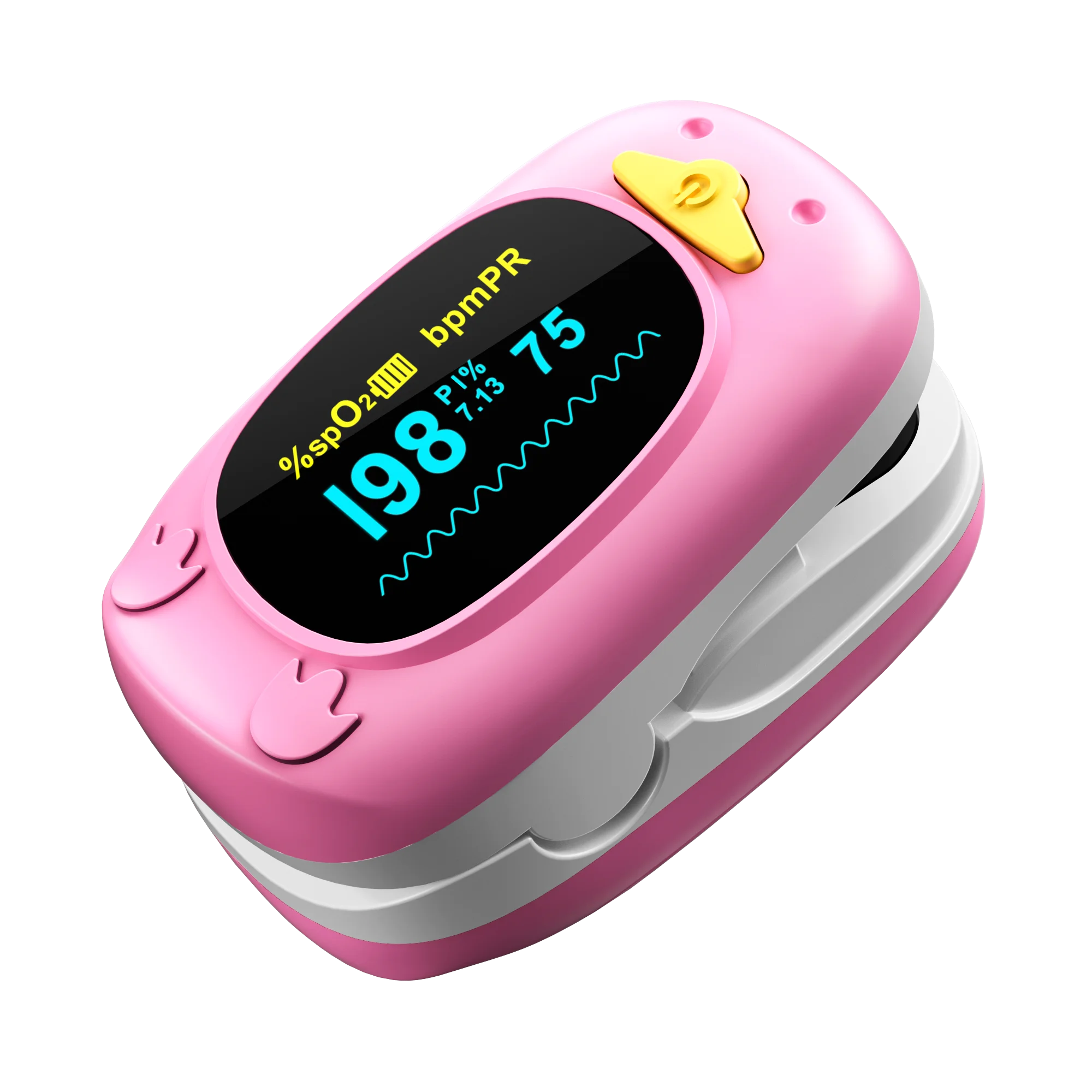 HealthTree Baby Pulse Oximeter Portable SpO2 Medical Health Monitor Night Detector SpO2 PI Checking for Kid Child Children