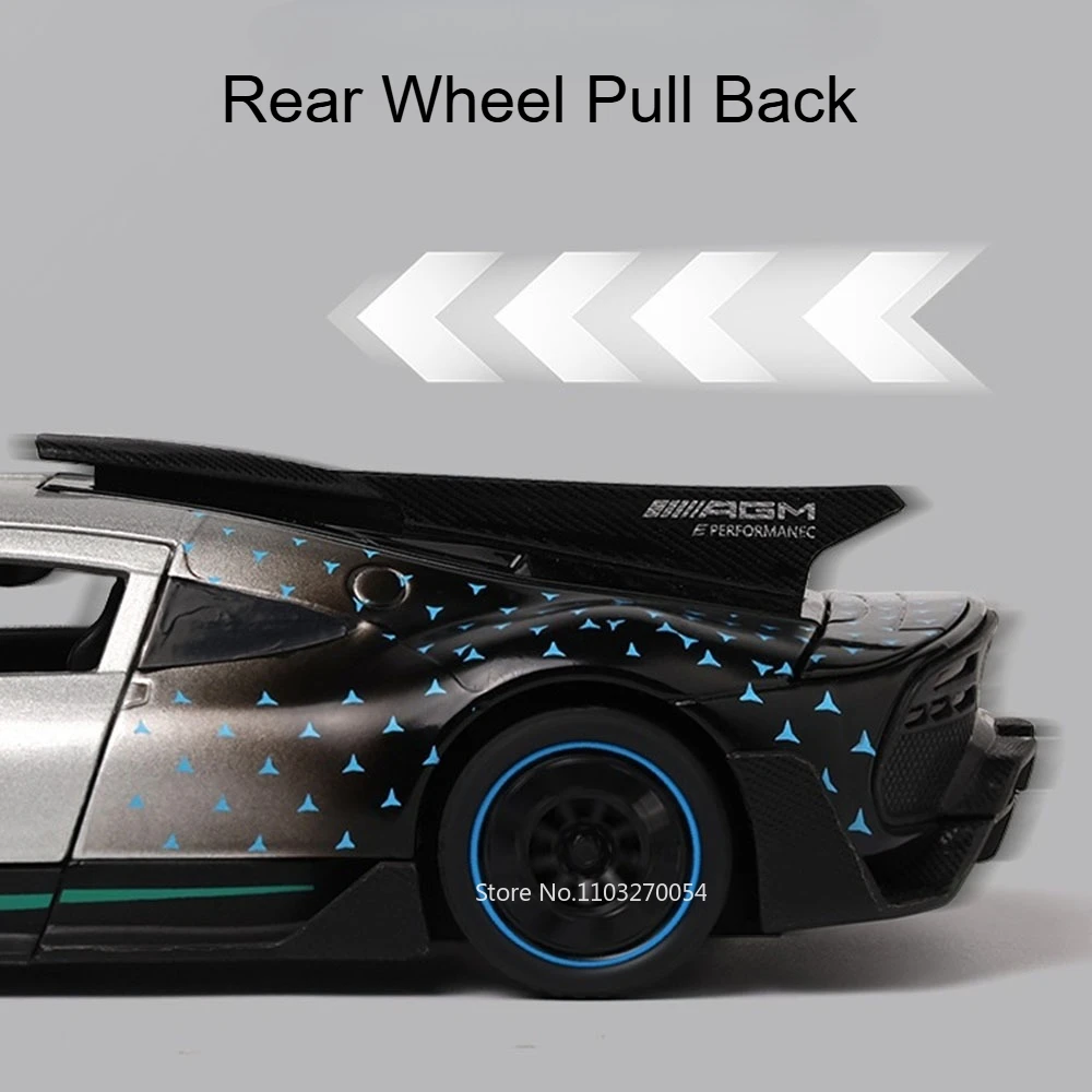 1:32 파가니 존다 HP 다이캐스트 합금 모델 장난감 자동차 문 열림 소리와 빛 풀백 미니어처 차량 홈 데코 장식품