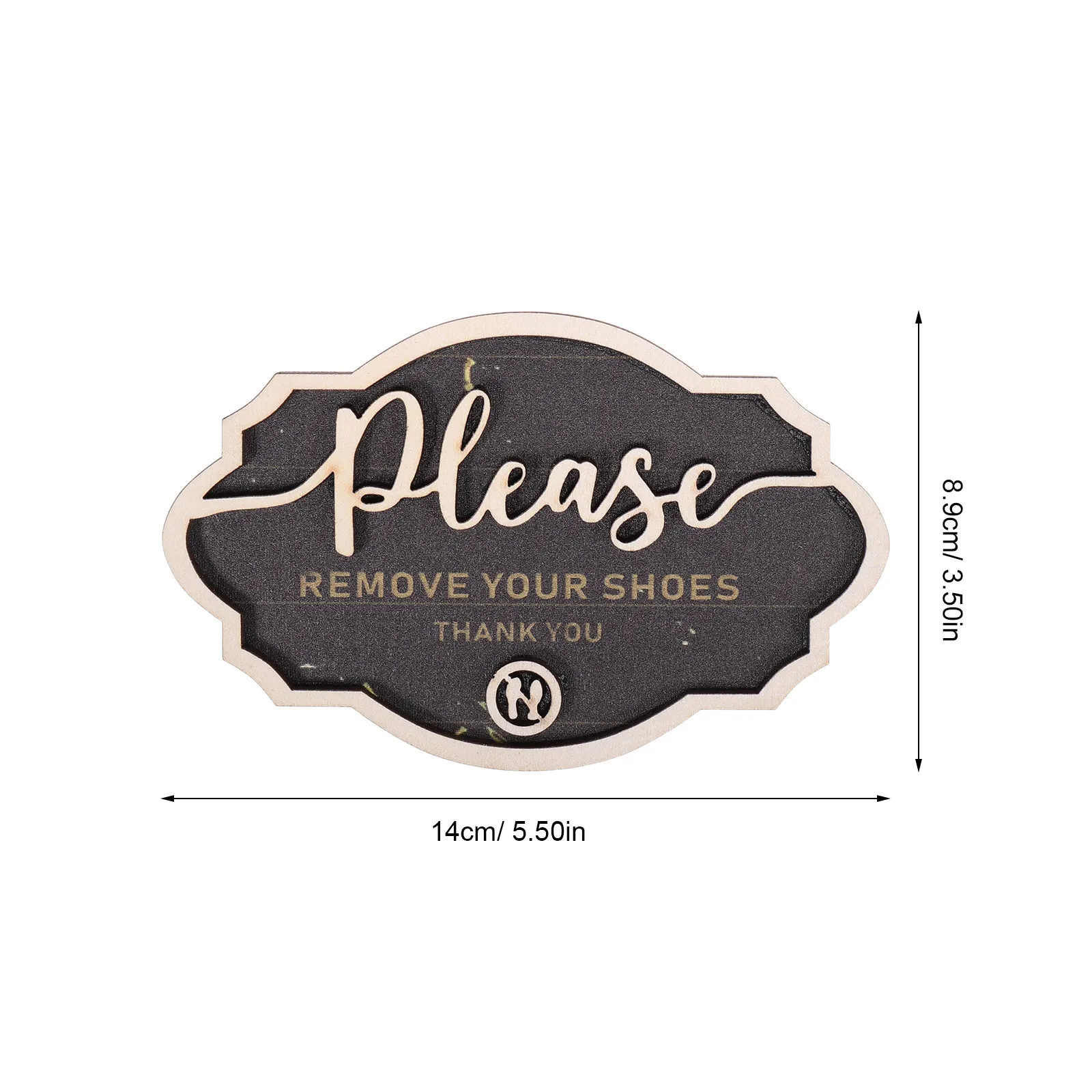 2Pcs Shoes Off Sign Rustic Wooden Plaque Please Remove Your Shoes Home Entryway Front Door Decor Clean Hygienic Reminder