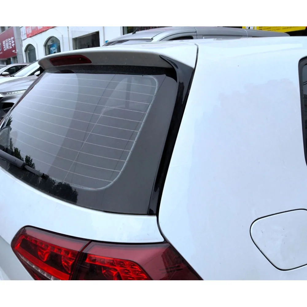 for Volkswagen Golf 7 MK7 Standard Not For GTI R 2014 2015 2016 2017 Gloss Black Rear Spoiler Side Wing Lip Car Accessories