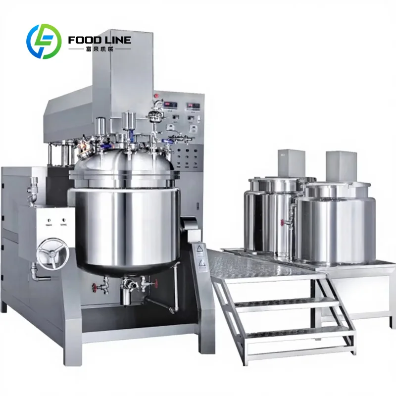 customized Vacuum Emulsifying Mixer Industrial Homogenizing Equipment for Cream, Shampoo and Liquid Cosmetic Making
