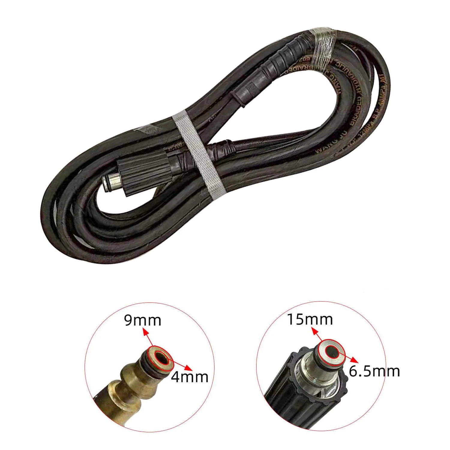 7M Car Wash Hose Pressure Water Pipe Reinforced Rubber Tube For Cleaning Machine Car Wash Cleaning Machine Garden Use