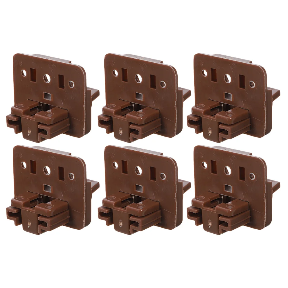 

6Pcs Drawer Glides Plastic Guide Center Mount Replacement Parts for Dresser Nightstands Quiet Smooth Operation