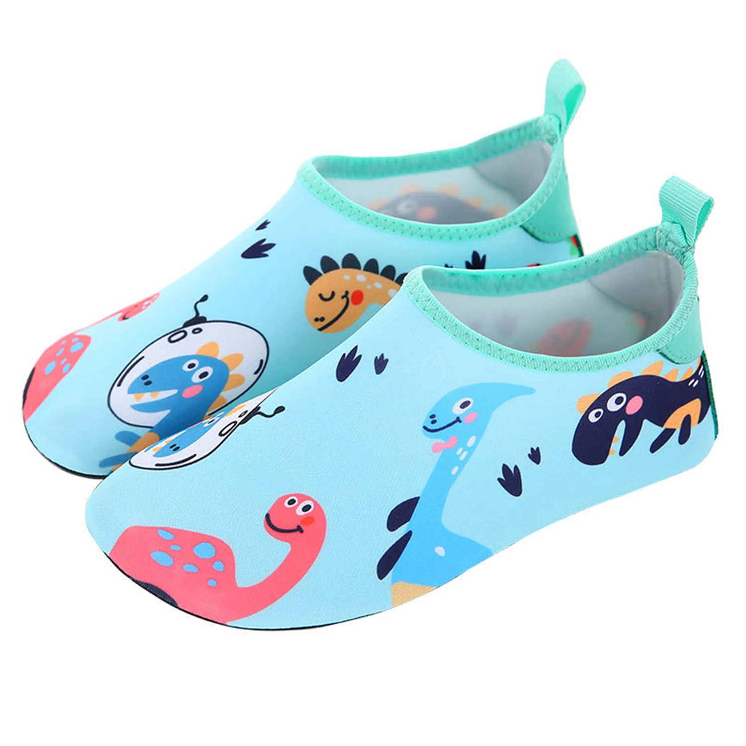 Boys Girls Water Shoes Kids Barefoot Beach Seaside Aqua Socks Children Dinosaur Soft Diving Wading Shoes Surfing Swimming Shoes