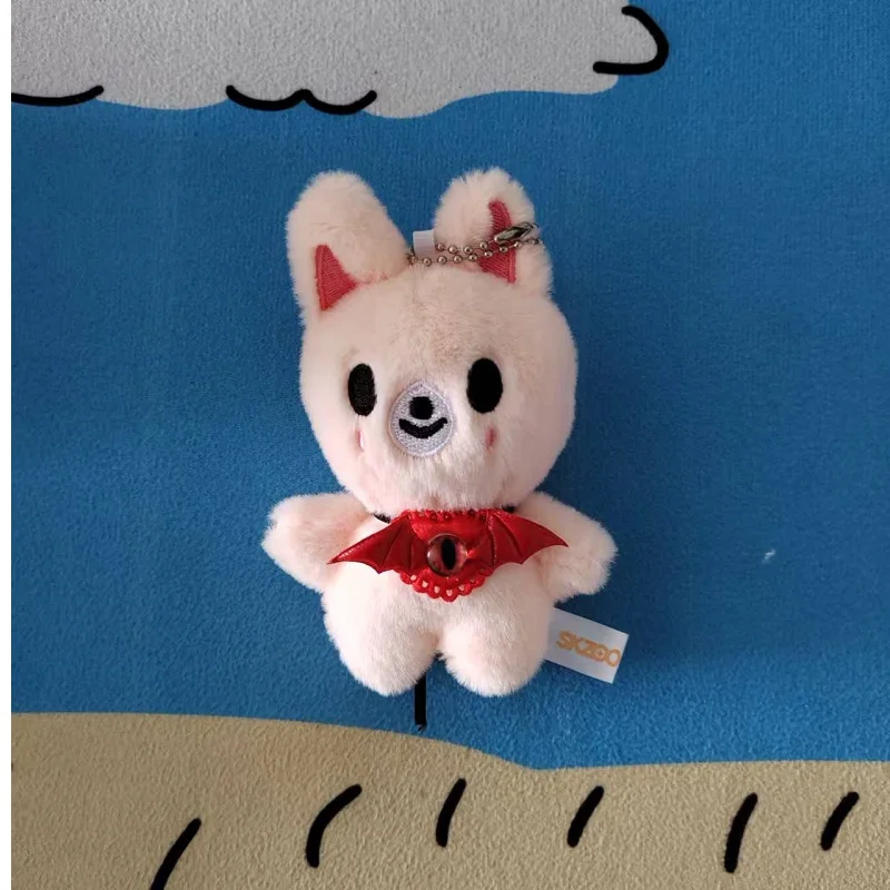 جديد SKZ الكورية موجة StrayKids أفخم دمية المفاتيح فانغ كان لي Longfu نفس الكرتون الطرفية أفخم دمية لعبة قلادة مروحة هدية