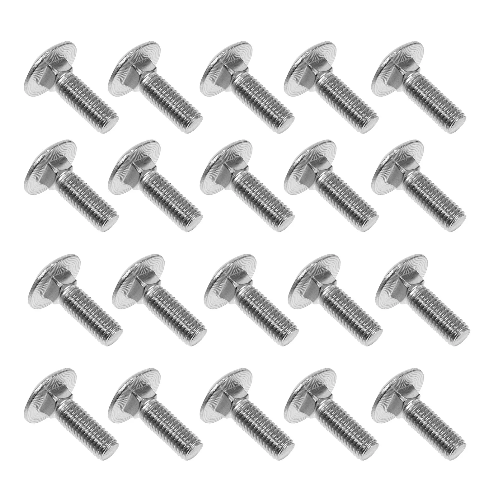 

30pcs Stainless Steel Machine Screw Bolts Shelf Accessories Metric System Carriage Screws Round Head Hardware Fasteners