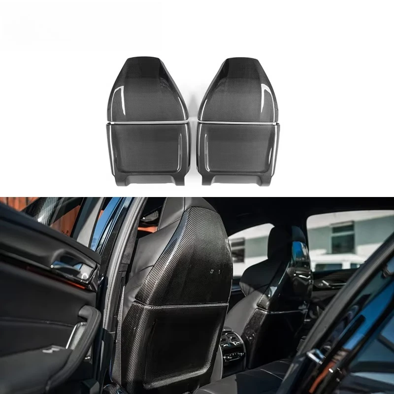 For  F90 M5 Competition 2017-2023 Dry Carbon Fiber Interior, Rear Seat Backrest Cover Housing