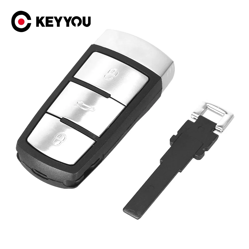 

KEYYOU Free Shipping Key Keyless Car Key Shell Case Fob For VW Passat B6 3C B7 Magotan CC For 3C0 959 752 BA 752 AD 3 Buttons