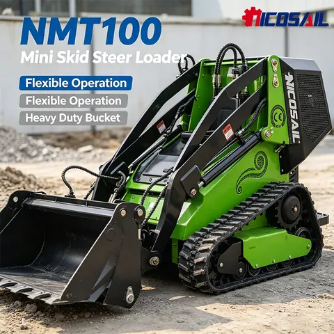 Infront 1000 CE&EPA Certified Mini Tracked Diesel Skid Steer Loader Most Powerful With Automatic Bucket Levelling