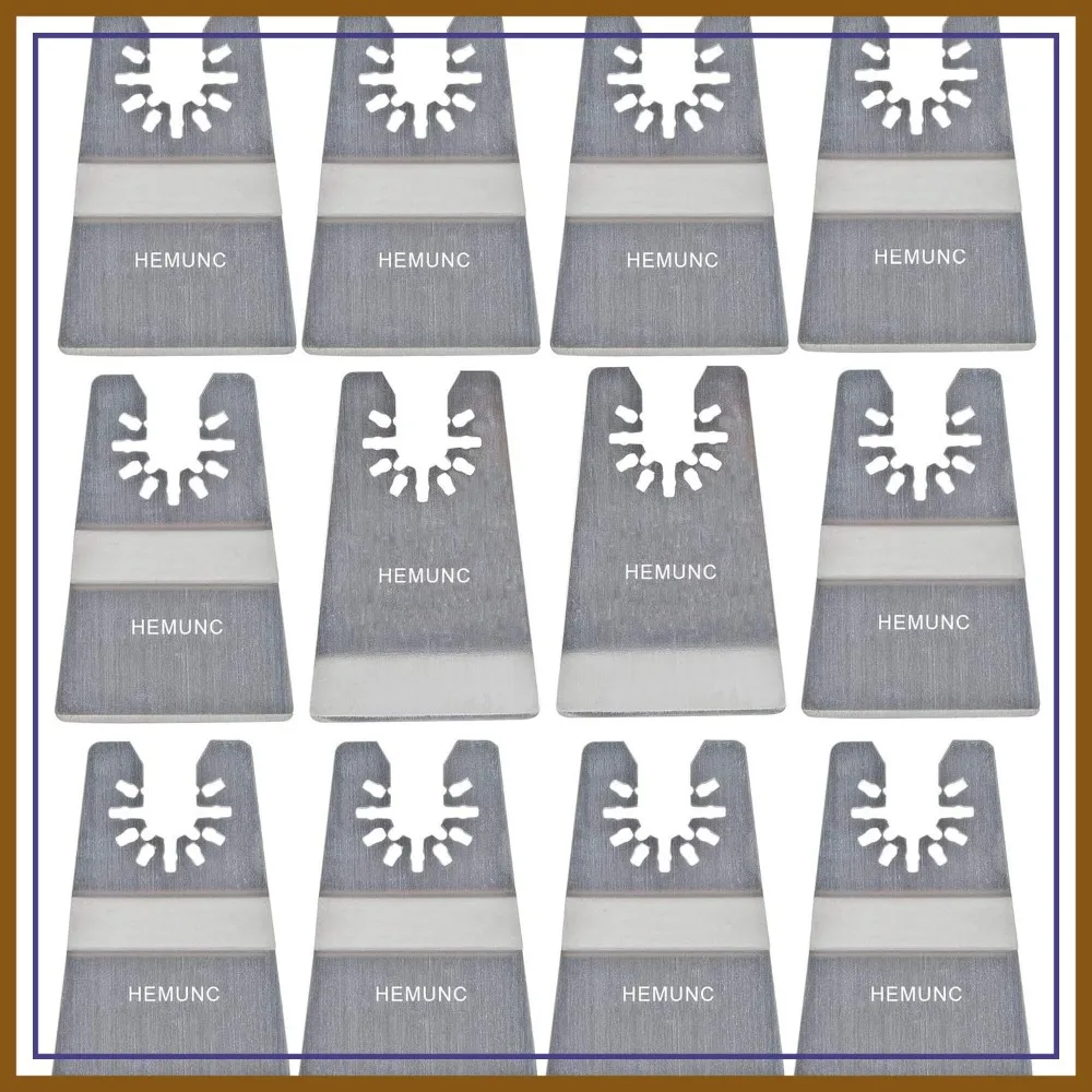 

Oscillating Tool Scraper Blades Set: 10 Rigid + 2 Flexible, Universal Fit for Adhesive Removal