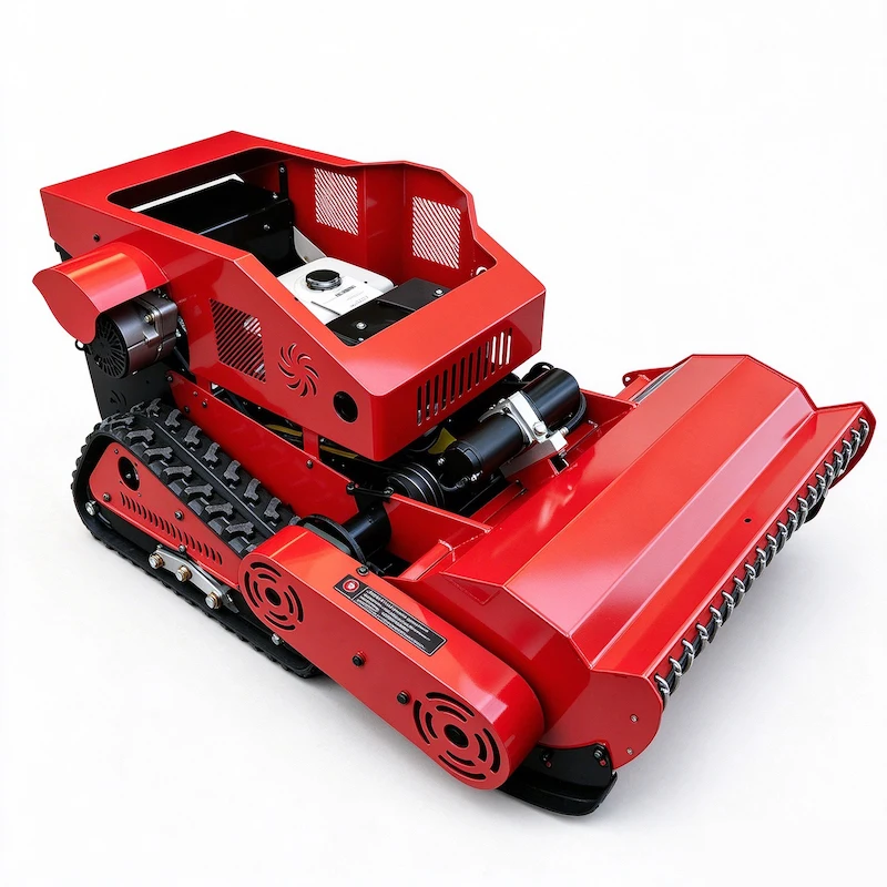 China Hot Selling Premium Crawler Lawn Mower Unbeatable Grade Diesel Power Hybrid Remote Control  Lawn Mower