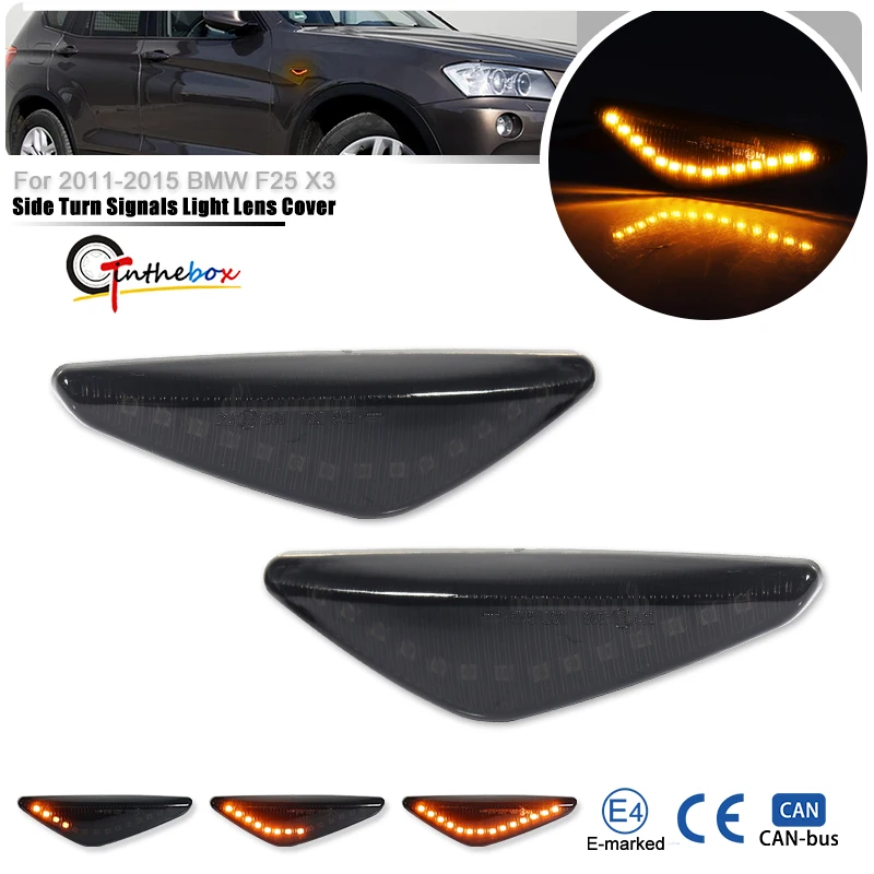 Per BMW X3 F25 2011-2017 X5 E70 2007-2013 (Non adatta X5M) X6 E71 E72 07-14 Indicatore LED dinamico Indicatore laterale Accessori di segnale