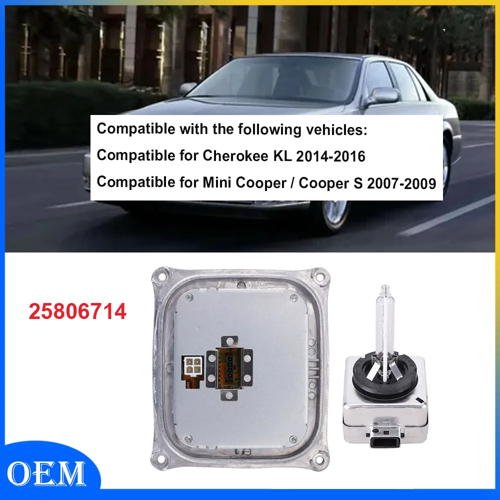 

DTS Xenon HID Headlamp Ballast Unit Module w/ Bulb 25806714 Compatible for 2006-2011 Cadillac
