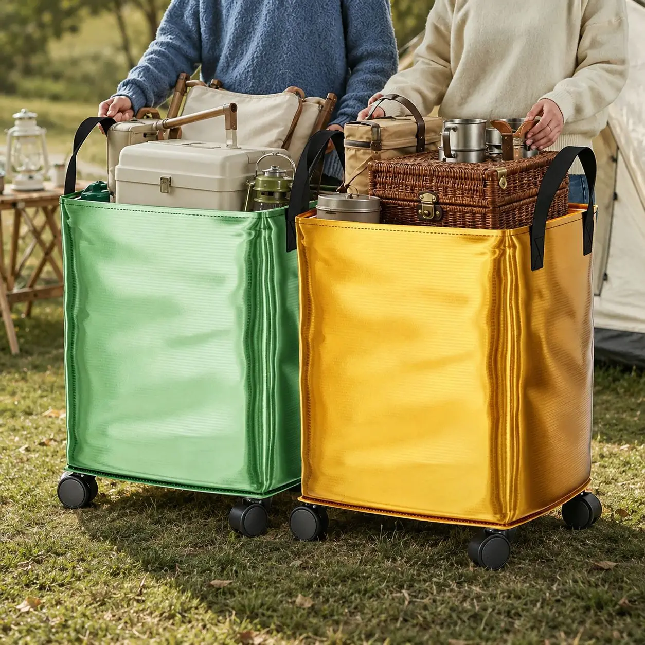 Shopping Home Camping Dual-purpose Large-capacity Foldable Shopping Cart Shopping Cart