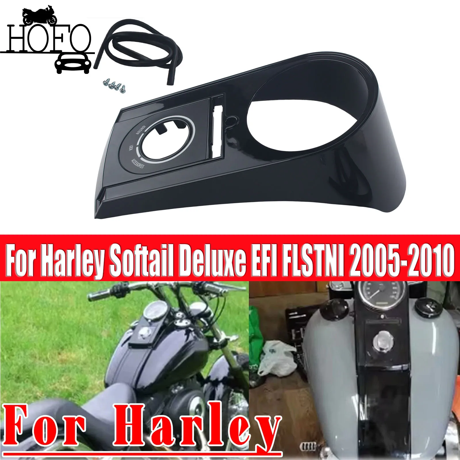 

Dash Speedometer Housing For Harley Softail Deluxe EFI FLSTNI 2005-2010 FLSTN 2005-2006 Motorcycle Dash Panel Cover