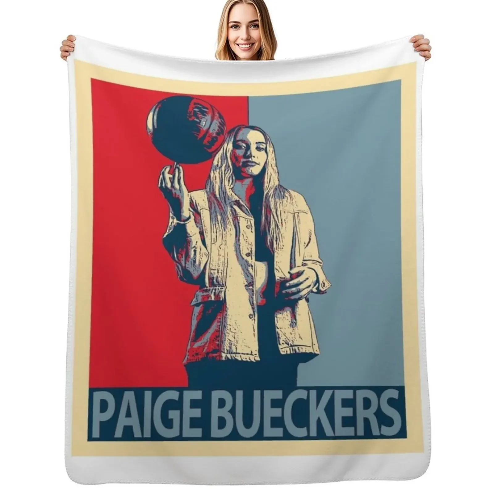

Paige Bueckers Throw Blanket halloween Travel Flannel Blanket