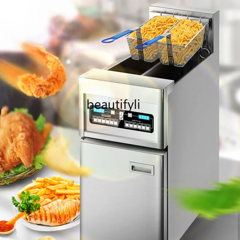 

Commercial Electric Fryer Single Cylinder Fried Machine Double Cylinder Multifunctional Pasta Cooker Deep-Fried Pot Oil Stick