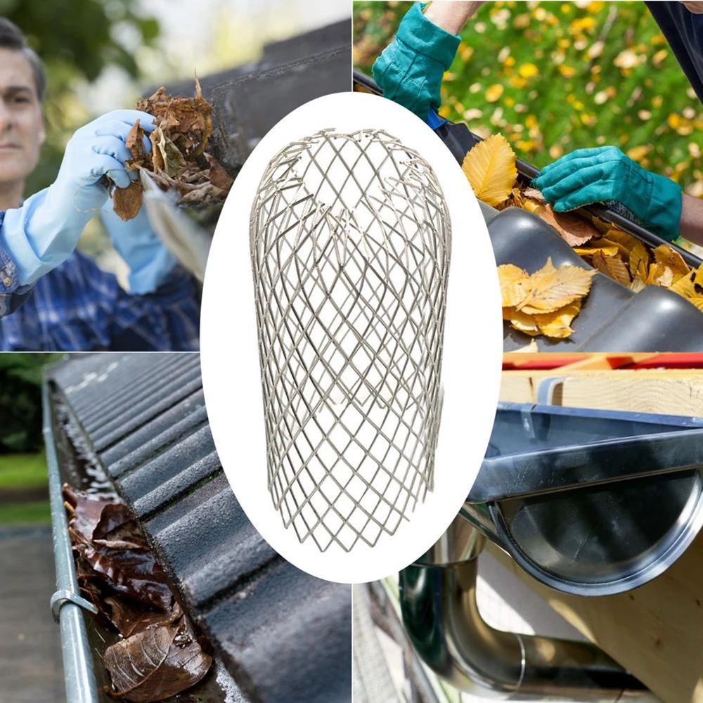 Aluminum Colanders Blockage Leaf Drains Strainer Drain Net Cover Roof Gutter Guard Filters