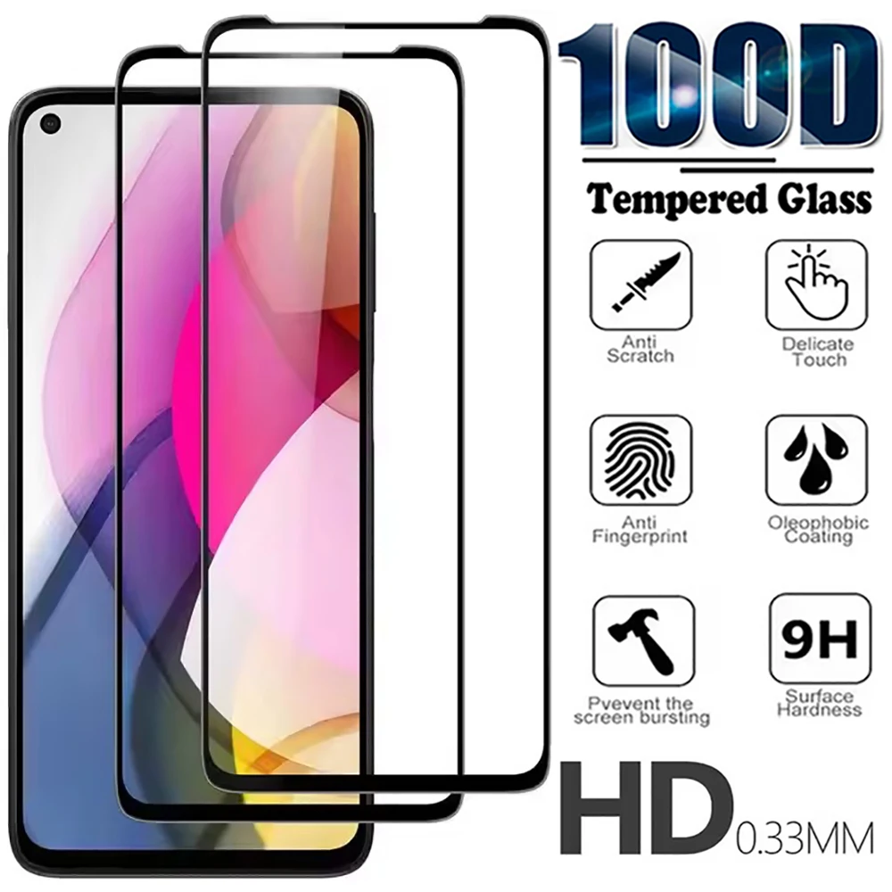 2-1Pcs Full Cover Tempered Glass For Samsung Galaxy A05s A05 A15 4G A25 A35 A55 5G A 05 15 25 35 55 Full Cover Screen Protector