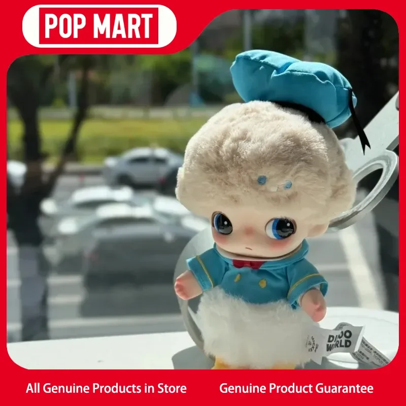 

Genuine Pop Mart Dimoo World Disney Series Vinyl Face Plush Keychain Blind Box Birthday Gifts For Girls Trendy Toys Figure