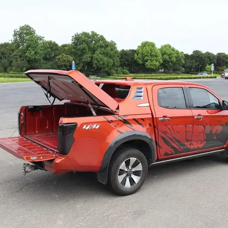 KQX Fiberglass Sport Tonneau Cover Fullbox Pickup Truck Bed Lid Compatible With Multiple Models