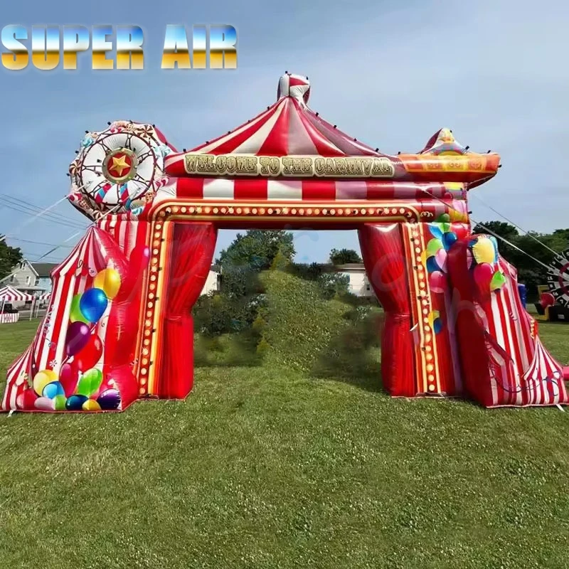

Inflatable Carnival Arch with Ferris Wheel & Balloons "Welcome to the Carnival" for Party Decoration