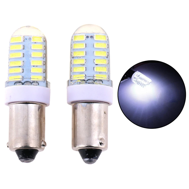 New 2X BA9S T11 T4W 3014 24smd 12v led car side light bulbs interior lamps white