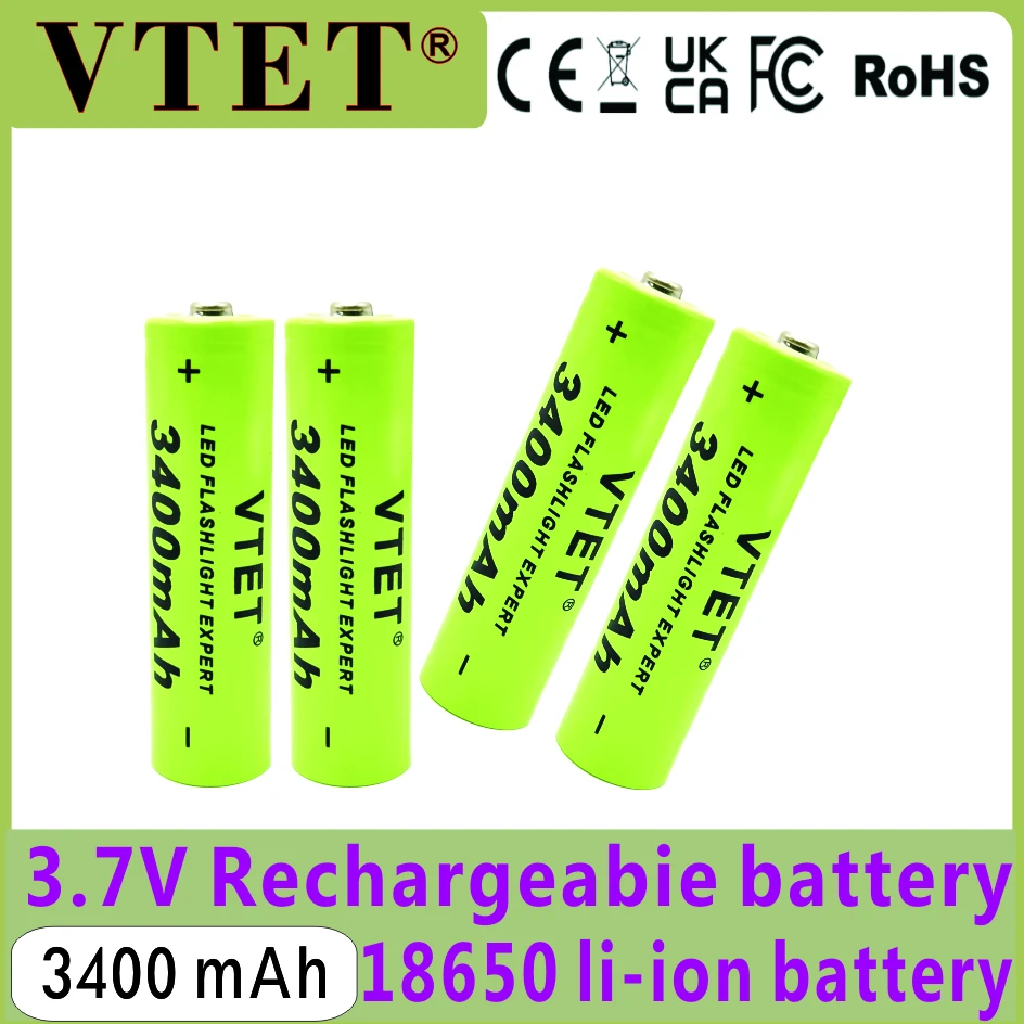 

2025 Новая литий-ионная зарядка 186503,7 В 3400 мАч, аккумулятор для фонарика, вентилятор, высокое качество, большая емкость, аккумулятор для инструментов A-класса