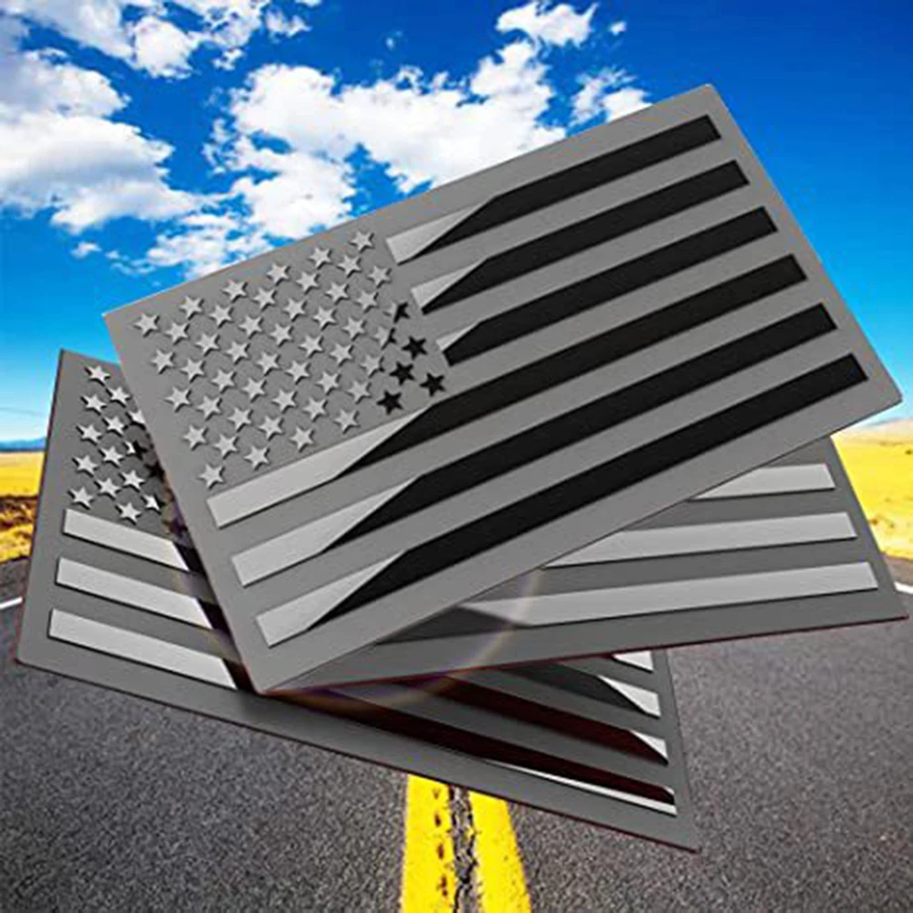 

1Pcs American Flag Emblem Stickers Embossed 3D Metal US Flag Car Decals Small USA Bumper Sticker For Truck RV SUV Motorcycle