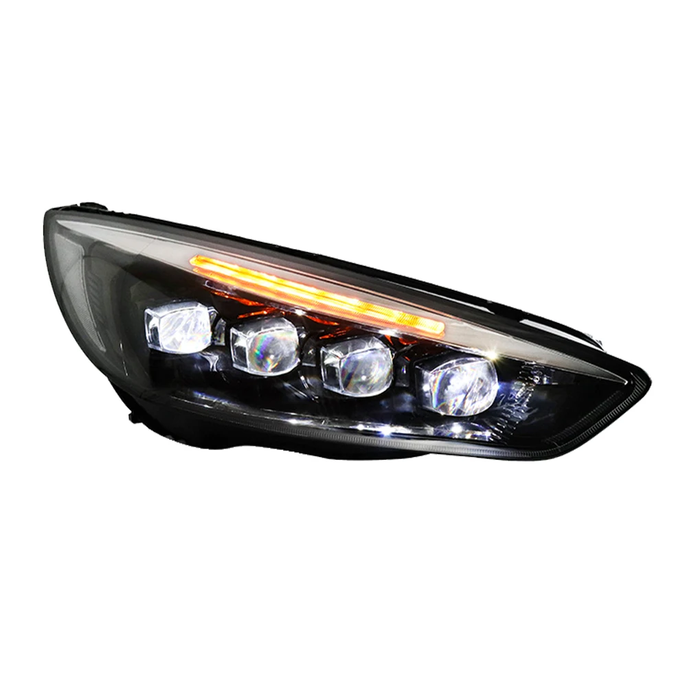 For Ford Focus 2015-2017 Four-Lens LED Headlight Assembly with Dynamic Start and Dynamic Turning
