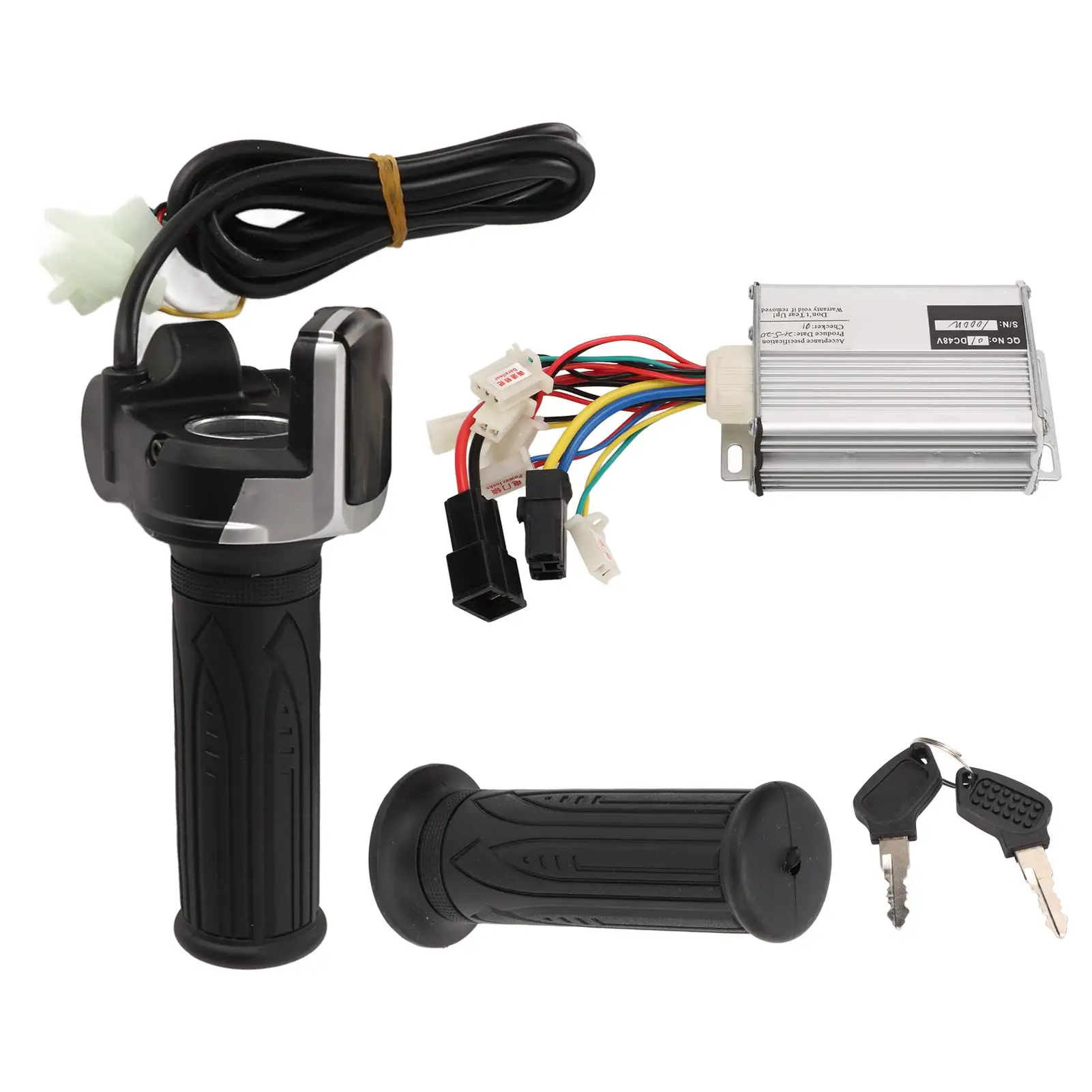 

Brush Motor Control Box Low Malfunction Brush Motor Speed Controller with Power Display Handles for mower