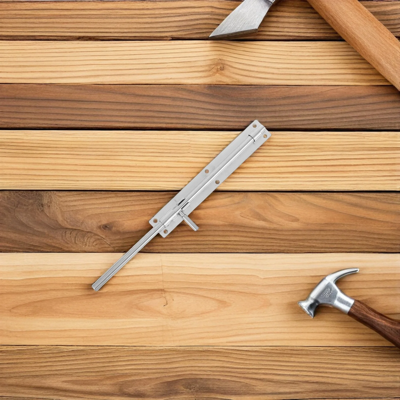 

38.5cm Thickened Stainless Steel Slide Bolt Latch French Door Lock Durable Easy Install Gate Hardware Fence Gate Drop Rod